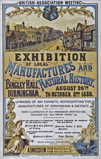 A poster for the 1886 exhibition