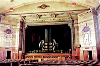 Newbridge Memo's art deco auditorium, which Newbridge Institute & Memorial Hall wants to restore with all its 'faded charm'. © Deryck Lewis.